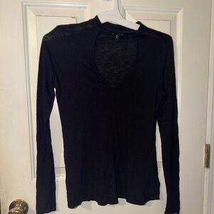 Black Long Sleeve Women's Top